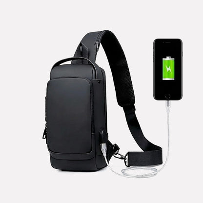 Hırsızlık Önleyici Şarj Girişli Omuz Çantası